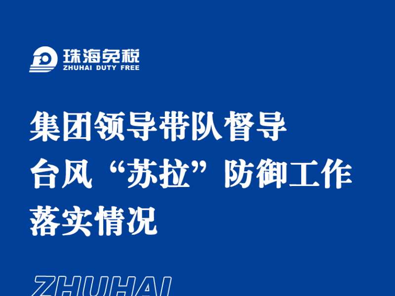 集團(tuán)領(lǐng)導(dǎo)帶隊(duì)督導(dǎo)臺(tái)風(fēng)“蘇拉”防御工作 落實(shí)情況